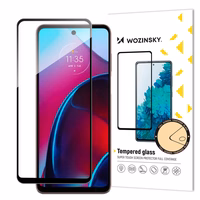 Wozinsky pilna līme rūdīts stikls Motorola Moto G Stylus 2022 9H pilna ekrāna rūdīts stikls ar melnu rāmi
