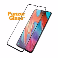 PanzerGlass E2E Regulārais rūdītais stikls Samsung Galaxy A41 - ar melnu rāmi