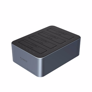 Orico 6646C3-C 4 disku dokstacija ar bezsaistes klonēšanas funkciju 2,5"/3,5" SATA HDD/SSD - pelēks
