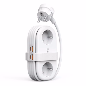Orico AP3 20W GaN 5in1 strāvas sadalītājs 2x AC + 2x USB-A + 1x USB-C - balts
