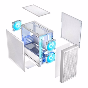 Logic Dart Pro ARGB Mini USB-C datora korpuss balts