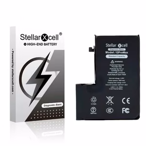 StellarXcell Diagnostic akumulators Apple iPhone 12 Pro Max, 3687 mAh (standarta ietilpība + augstas kvalitātes BMS kopija)