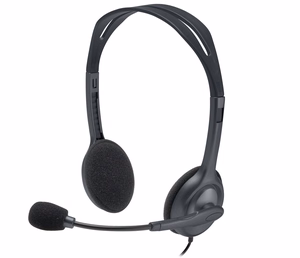 Logitech H111 stereo pelēkas austiņas 981-000593