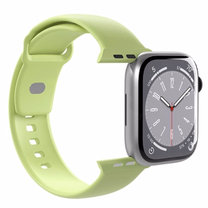 Puro ICON elastīga siksniņa Apple Watch 38 / 40 / 41 / 42 mm, S/M un M/L izmēri, “Matcha Green” krāsā