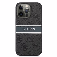 Guess GUHCP13L4GDGR iPhone 13 Pro / 13 6.1" pelēks/pelēks hardcase 4G Stripe