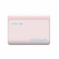 Powerbank Cuktech CP13 30W 10000mAh USB-C + USB-A - rozā krāsā
