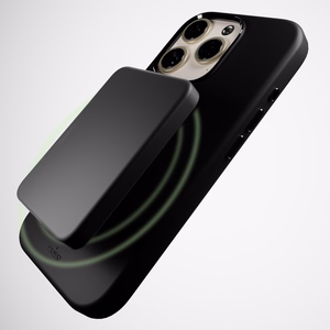 Puro Icon Mag Pro Magnētiskais silikona viedtālruņa apvalks iPhone 16 Pro - melns