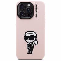 Karl Lagerfeld Silikona Karl Sketch MagSafe Maciņš for iPhone 16 Pro - rozā