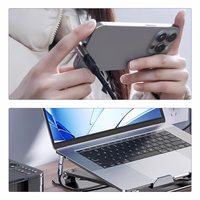 Wozinsky WPKF-01 USB-C - USB-C 40Gb/s 240W 8K OTG leņķa adapteris - pelēks