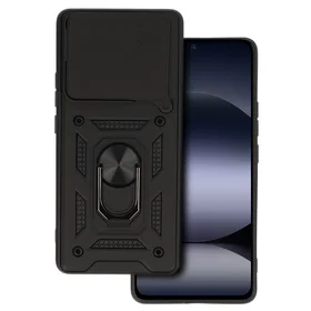 Slide Camera Armor viedtālruņa apvalks Xiaomi Redmi Note 14 5G melns