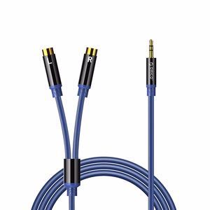 Orico AXRF audio cable mini jack 3.5 mm to 2x RCA female 1.5 m - blue