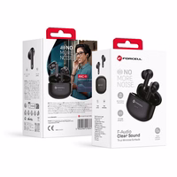 FORCELL F-AUDIO Clear Sound bezvadu austiņas bluetooth TWS melnas