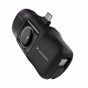 Внешний аккумулятор Wozinsky (WF16-YCS) USB-C + зарядка Apple Watch 5000mAh (20W) чёрный