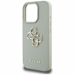 Guess Grained Big 4G Logo Small Classic Logo case for iPhone 16 Pro - green
