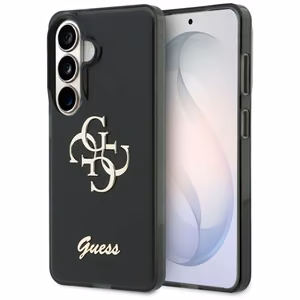 GUESS maciņš for SAMSUNG S26 GUHCS26S5HC4MLSK (IML Big Metal 4G and Script) melns