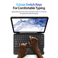 DUX DUCIS apvalks DK salokāms ar bezvadu tastatūru SAMSUNG Tab S8 (X700/X706)/S7 (T870/T875/T876B) melns