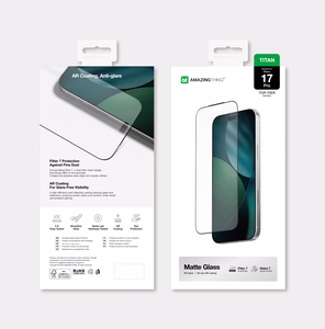 AmazingThing Titan Vision 7 Закалённое стекло для iPhone 17 Pro матовое