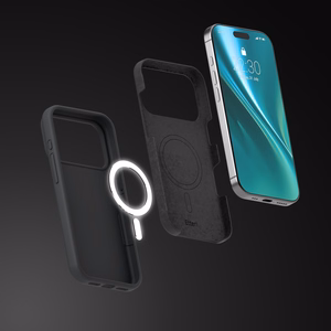 Etteri Silikona Mag maciņš for iPhone 17 Pro melns