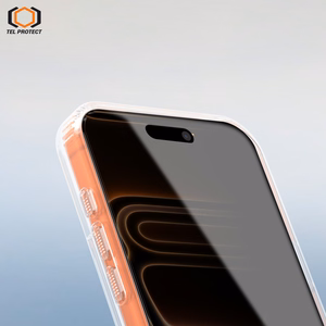 Tel Protect Dust-Free Easy Fit Privacy Full Glue 6D rūdīts stikls priekš Iphone 15 Pro melns
