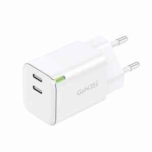 Foneng Lādētājs GAN35 GaN - 2x Type-C - PD 35W 3A balts