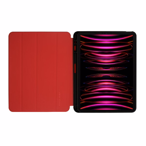 Crong FlexFolio atverams vāciņš ierīcei iPad Air 11" (2026–2024) / iPad Air 10.9" (5. / 4. paaudzes) / iPad Pro 11" (2022–2021), ar Apple Pencil turētāju, sarkans