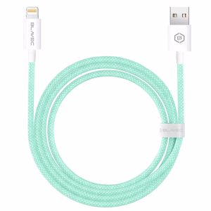 Blavec Cable Candy braided - USB to Lightning - 2,4A 3 metres Apple CarPlay (CCA-UL24GN30) green