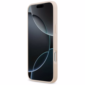 Guess Graudains Liels 4G un Klasiskais Logotips viedtālruņa apvalks iPhone 17 Pro Max - rozā