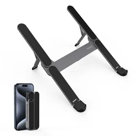 SODI salokāms kompakts mini klēpjdatora statīvs - pelēks