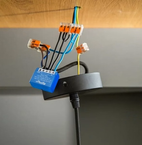 Shelly Qubino Wave 1 Mini LR viedais slēdzis Z-Wave zils