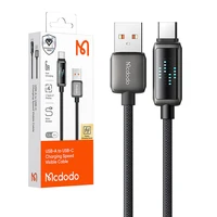 Mcdodo CA-2350 USB-A uz USB-C kabelis, 6A, LED displejs, 1,2 m