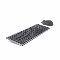 DELL KM7120W keyboard RF Wireless + Bluetooth QWERTY US International pelēks, Titanium