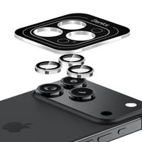 Benks Grūdinātais stikls Glass Warrior Metāla objektīva aizsargstikls kamerai Iphone 17 Pro/17 Pro Max (3 gab.) melns