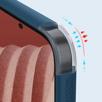 Nillkin Super Frosted Shield Pro izturīgs viedtālruņa apvalks Samsung Galaxy A73 zils