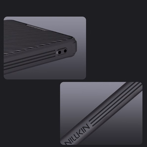 Nillkin CamShield Pro viedtālruņa apvalks Samsung S25 Ultra ar kameras pārsegu - Melns