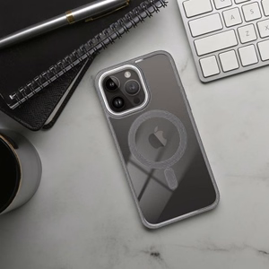 COLOR EDGE MAG COVER magnētiskais viedtālruņa apvalks, savietojams ar MagSafe, paredzēts IPHONE 17 Pro, titāna pelēks