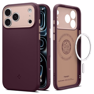 Spigen Nano Pop MagSafe  iPhone 18 Pro / 17 Pro vāciņš, tumšā ķiršu krāsā