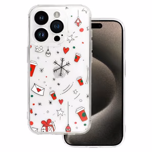 TEL PROTECT Christmas Прозрачный чехол для Iphone 13 Pro Дизайн 3