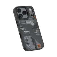 Benks Dinamiskais Magnētiskais Mecha viedtālruņa apvalks (D070) Iphone 17 Pro Max melns (Kameras vadības poga)