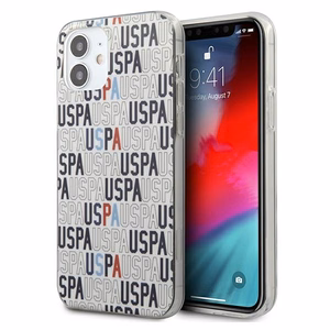 US Polo USHCP12SPCUSPA6 Logo Mania Collection vāciņš ierīcei iPhone 12 mini 5.4", balts