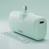 SBS EcoPower 5000 mAh 10W portatīvais lādētājs ar iebūvētu USB-C portu - zaļa