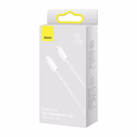 Baseus Dynamic USB-C kabelis Lightning, 23 W, 1 m (balts)