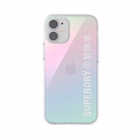 SUPERDRY Caurspīdīgs maciņš Snap IPHONE 12 MINI hologrāfisks