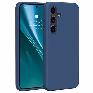 Etteri Silikona maciņš for Samsung Galaxy S25 Plus tumši zils