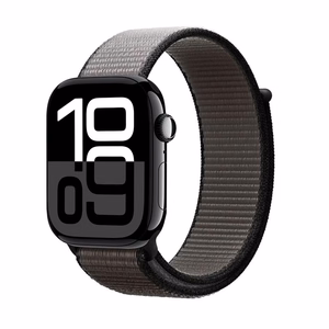 Crong Nylon Apple Watch sporta siksniņa, 44/45/46/49 mm, nakts pelēka