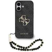 Guess 4G Strap 4G Classic Logo viedtālruņa apvalks iPhone 17 - melna