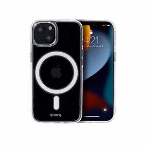 Crong Clear MAG Cover vāciņš ierīcei iPhone 13 Mini, saderīgs ar MagSafe, caurspīdīgs