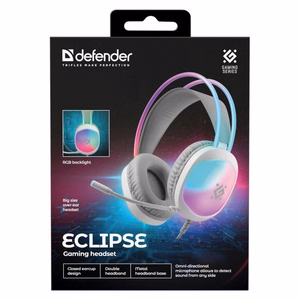 Defender Eclipse RGB austiņas baltas