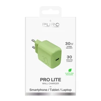 Puro Pro Lite 30W USB-C sienas lādētājs - zaļš