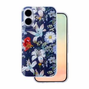Glow Glam case for iPhone 17 6,3" blue