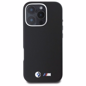 BMW M Smooth Full Wrapped Metal MagSafe Viedtālruņa apvalks Apple iPhone 16 Pro Max - melns